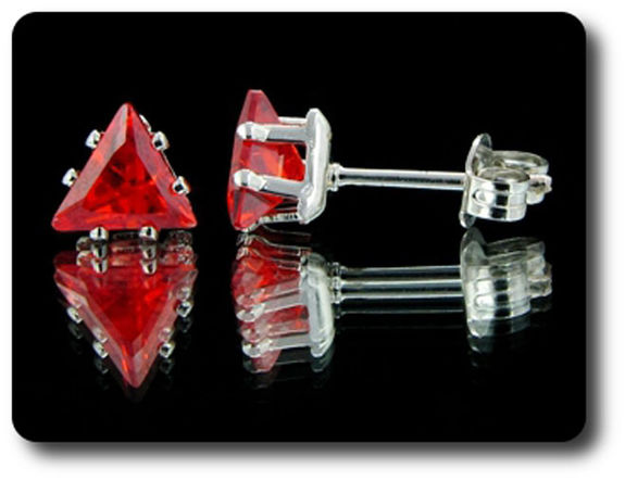 BOUCLES D'OREILLE RUBIS