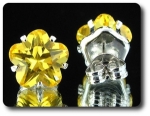 BOUCLES D'OREILLE TOPAZE JAUNE