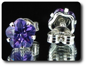 BOUCLES D'OREILLE AMETHYSTE