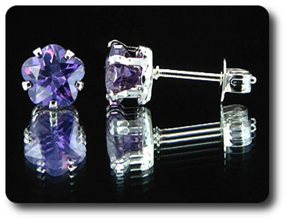 BOUCLES D'OREILLE AMETHYSTE