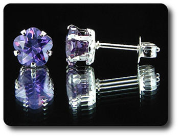 BOUCLES D'OREILLE AMETHYSTE