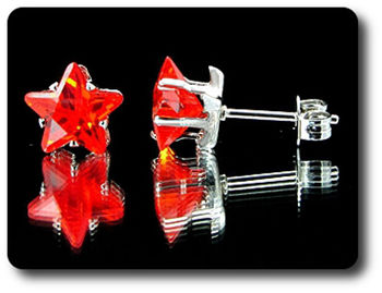 BOUCLES D'OREILLE RUBIS
