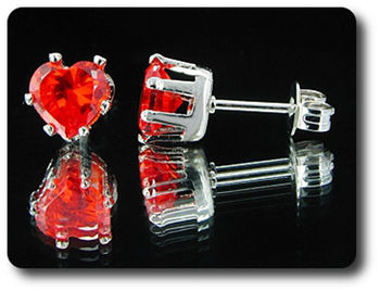 BOUCLES D'OREILLE RUBIS