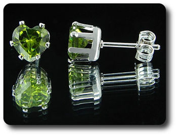 BOUCLES D'OREILLE SAPHIR VERT