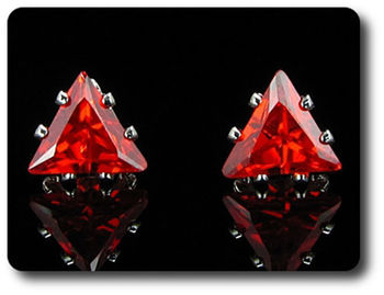 BOUCLES D'OREILLE RUBIS