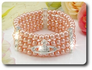 224x6~12mm Pearl + Created Diamond Necklace Bracelet Earrings Set