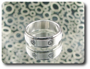 BAGUE HOMME MOTIF SMILE