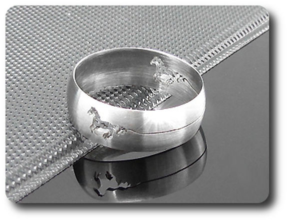 BAGUE HOMME MOTIF CHEVAL