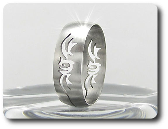 BAGUE HOMME MOTIF AILES