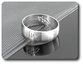 BAGUE HOMME ACIER