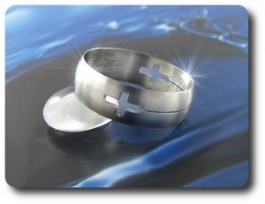 BAGUE HOMME MOTIF CROIX