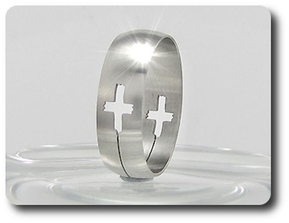 BAGUE HOMME MOTIF CROIX