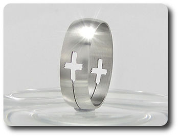 BAGUE HOMME MOTIF CROIX