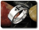 BAGUE HOMME MOTIF CROIX