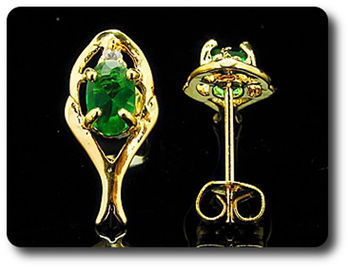 BOUCLES D'OREILLE EMERAUDE