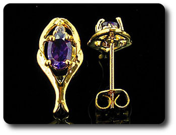 BOUCLES D'OREILLE AMETHYSTE