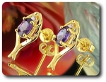 BOUCLES D'OREILLE AMETHYSTE