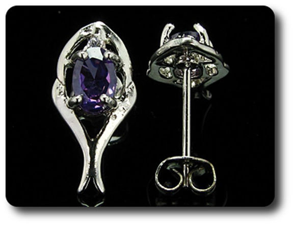 BOUCLES D'OREILLE AMETHYSTE