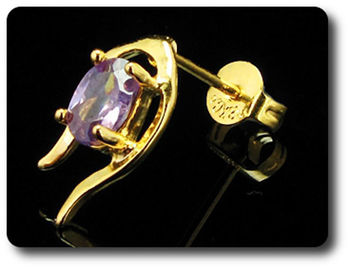 BOUCLES D'OREILLE AMETHYSTE
