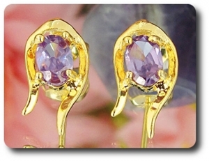 BOUCLES D'OREILLE AMETHYSTE