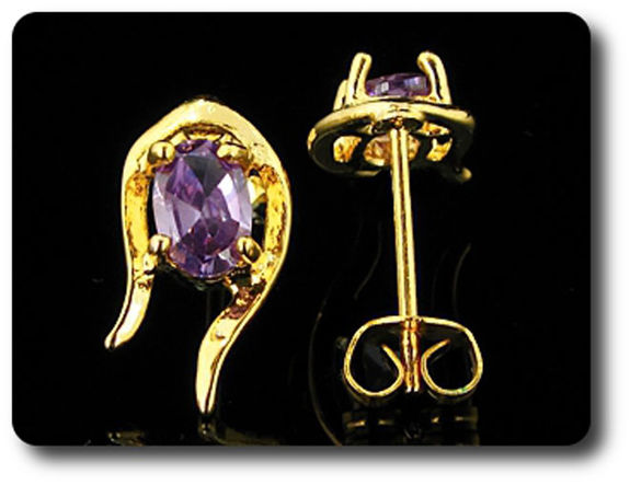 BOUCLES D'OREILLE AMETHYSTE