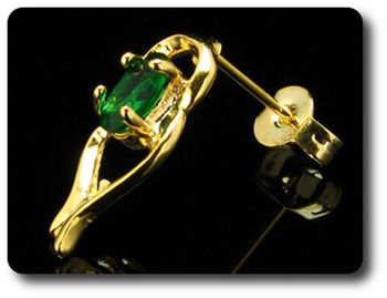 BOUCLES D'OREILLE EMERAUDE