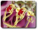 BOUCLES D'OREILLE RUBIS