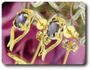 BOUCLES D'OREILLE AMETHYSTE