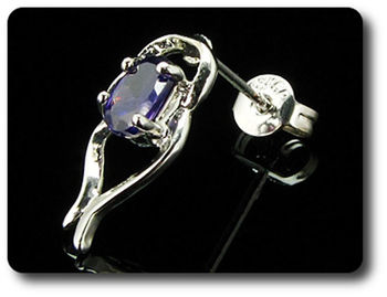 BOUCLES D'OREILLE AMETHYSTE