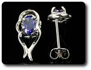 BOUCLES D'OREILLE AMETHYSTE