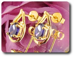 BOUCLES D'OREILLE AMETHYSTE