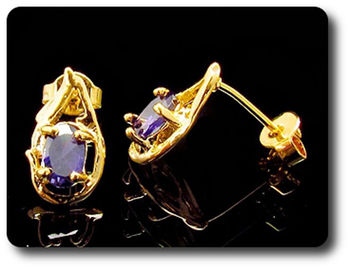 BOUCLES D'OREILLE AMETHYSTE