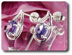 BOUCLES D'OREILLE AMETHYSTE