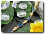8x8mm Blue Sapphire Bracelet