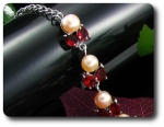 BRACELET RUBIS & PERLES