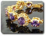 13x8mm Purple Amethyst Bracelet