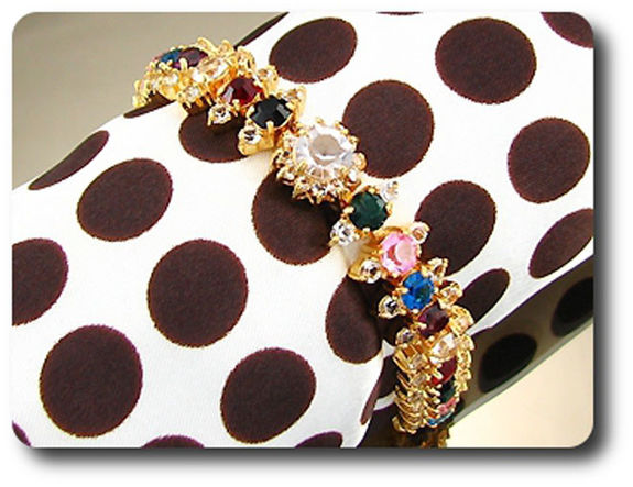 29x4-8 mm Multicolor Topaz Bracelet