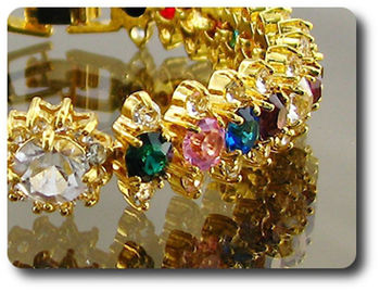 29x4-8 mm Multicolor Topaz Bracelet