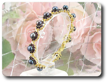 BRACELET AMETHYSTE & PERLES