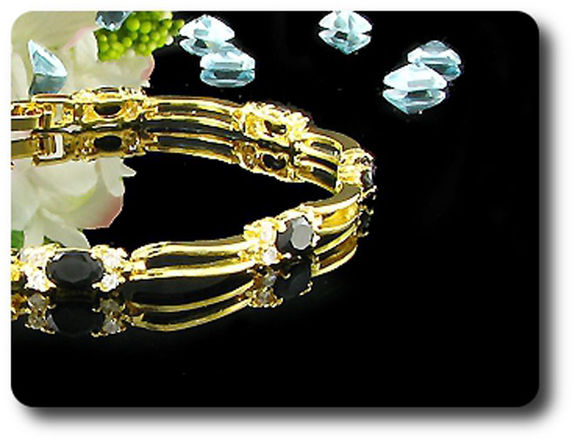 BRACELET SAPHIR NOIR