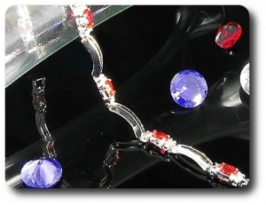 8x3mm Red Ruby Bracelet