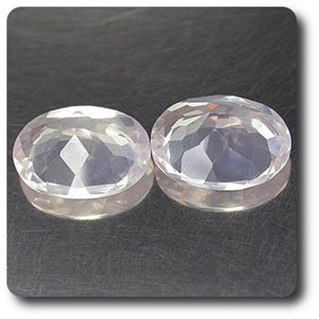 3.14CT. 2 PCS. NATURAL PINK QUARTZ. VS