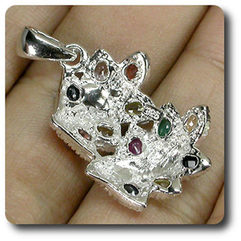 GARNET RUBY SAPPHIRE PENDANT