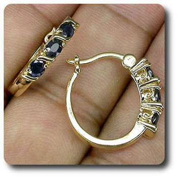 BOUCLES D'OREILLE SAPHIR