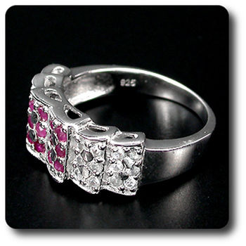 RUBY & ZIRCON RING