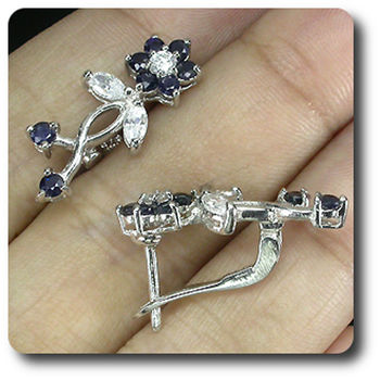 BLUE SAPHIR EARRINGS