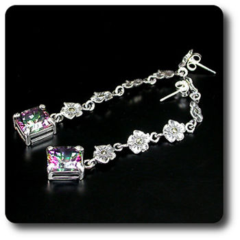 BOUCLES D'OREILLE QUARTZ MYSTIC