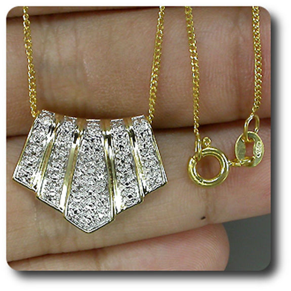 PENDENTIF DIAMANT + CHAINE