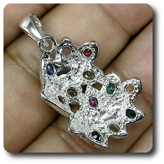 PENDENTIF GRENAT RUBIS SAPHIR