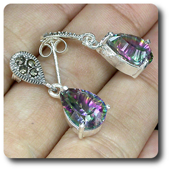 BOUCLES D'OREILLE QUARTZ MYSTIC